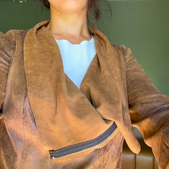 Suede moto jacket - Picture 6 of 6